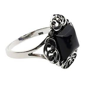 Cherry Amber Sterling Silver Ring