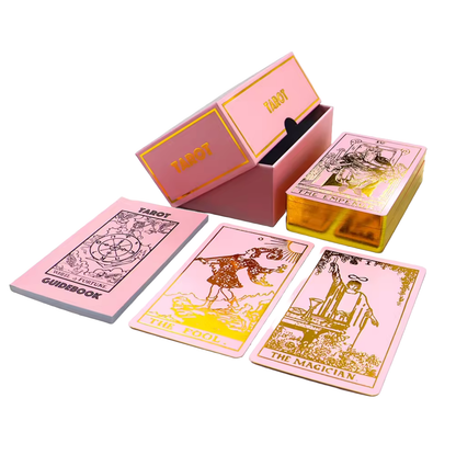 Rider Waite Smith | Rose Gold Tarot & Guide | Classic Tarot Design and Gold Foil