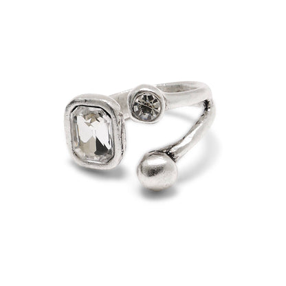 Clear Swarovski Crystal Handmade Ring