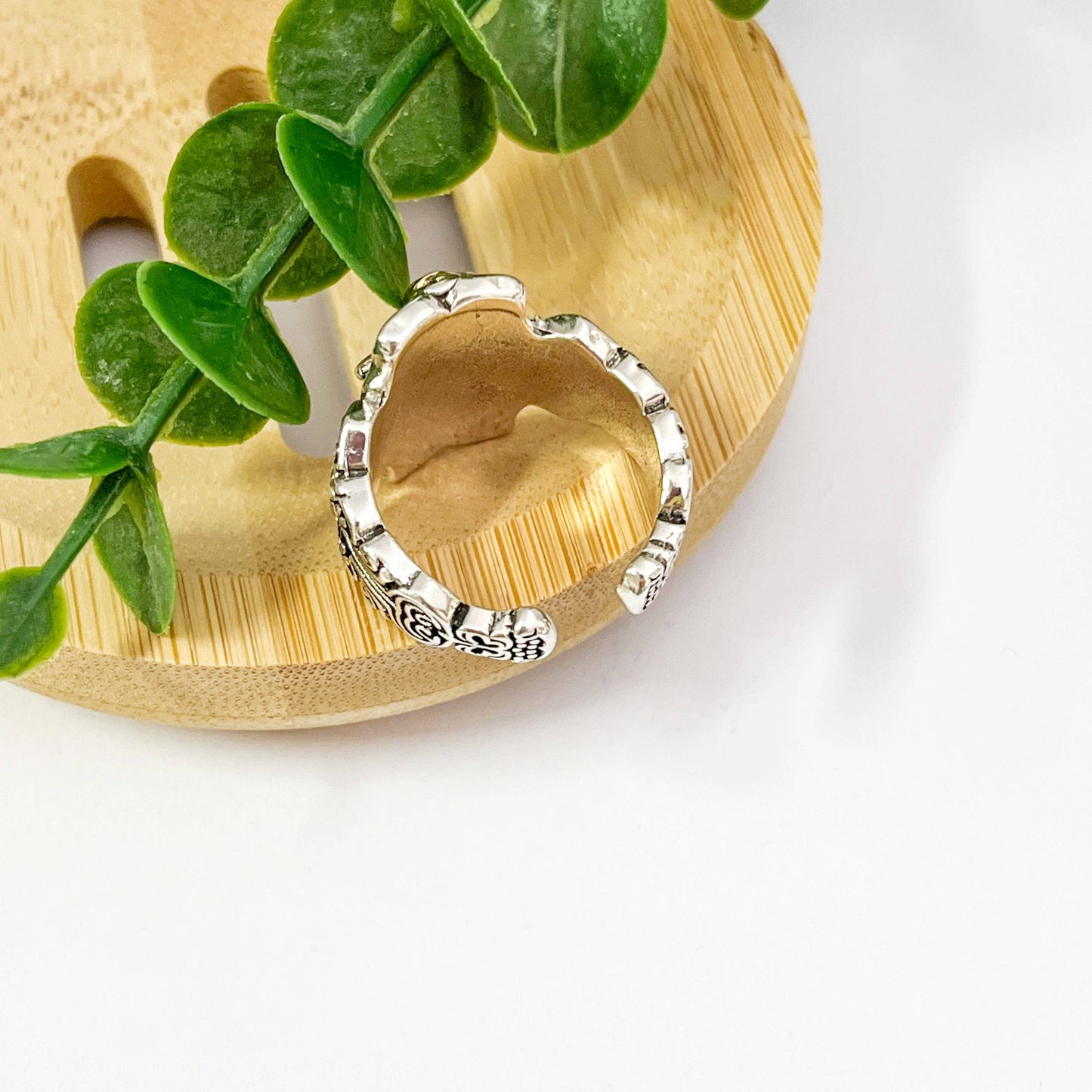 Vintage Rose Hip-Hop Adjustable Open Ring