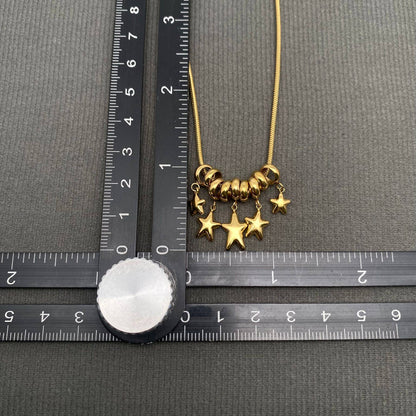 Star Charm 18K Gold Plated & Stainless Steel Necklace