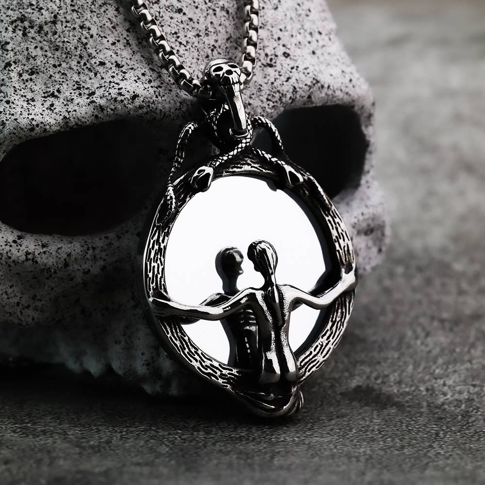 Scrying Glass Mirror Necklace
