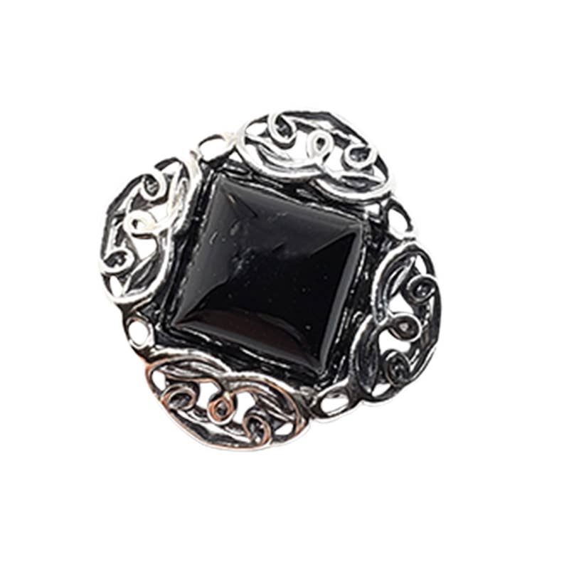 Cherry Amber Sterling Silver Ring
