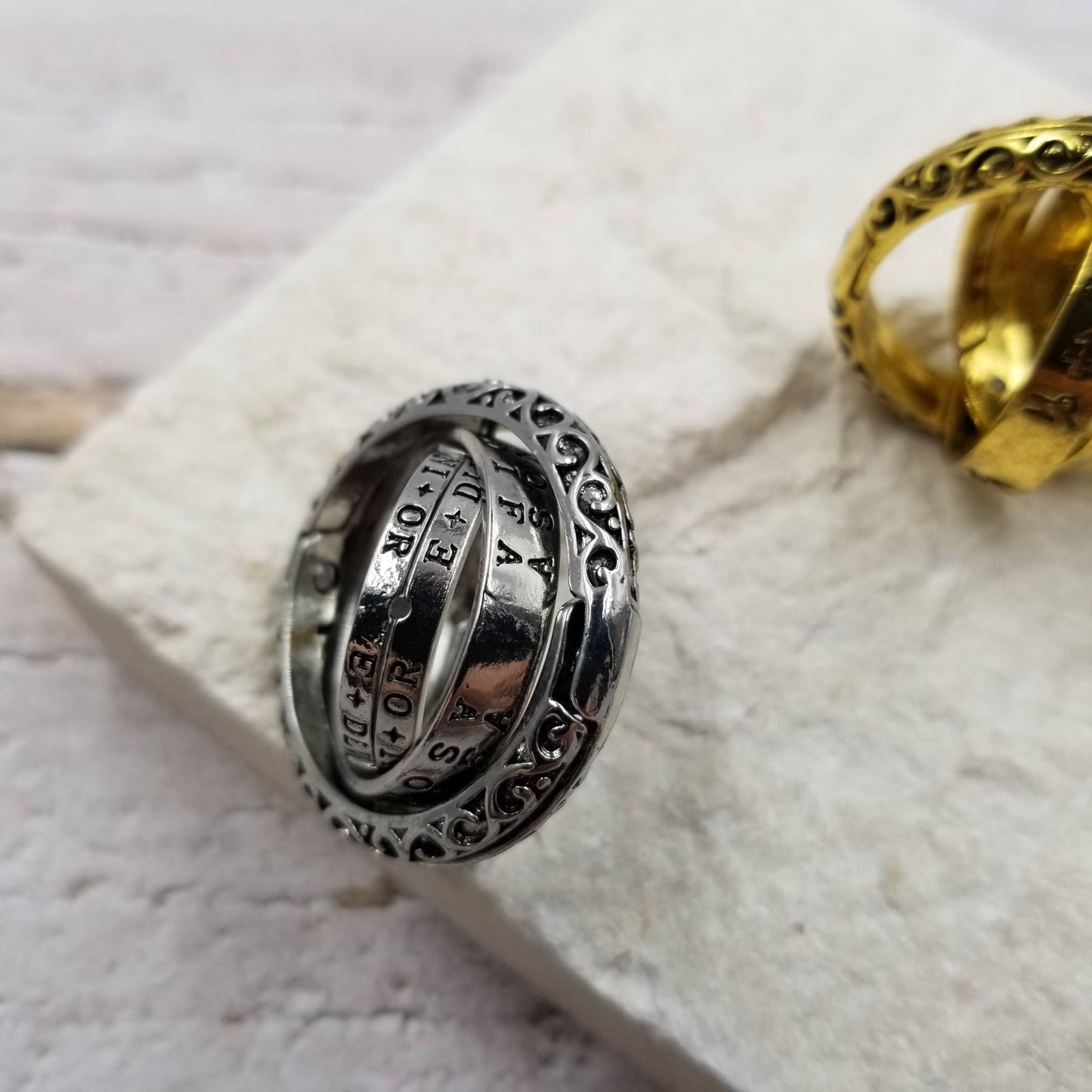 Astronomical Foldable Rotating Magic Fidget Ring