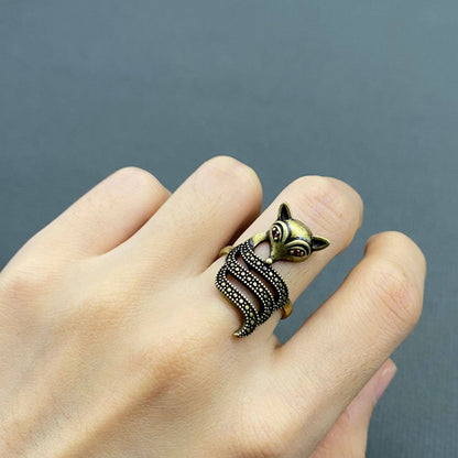 Fox Bronze Adjustable Ring ☆ Vintage Style