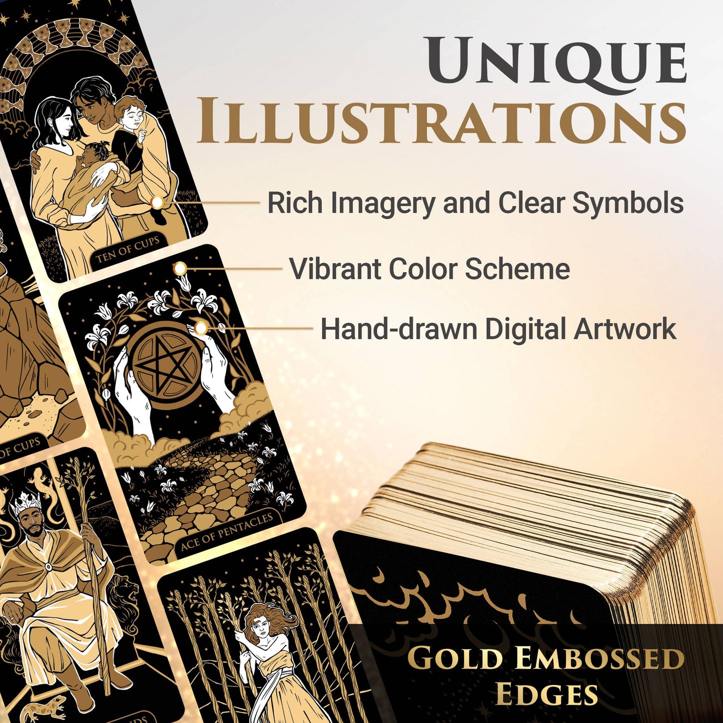 Starlight Tarot Cards ☆ Gold Edition