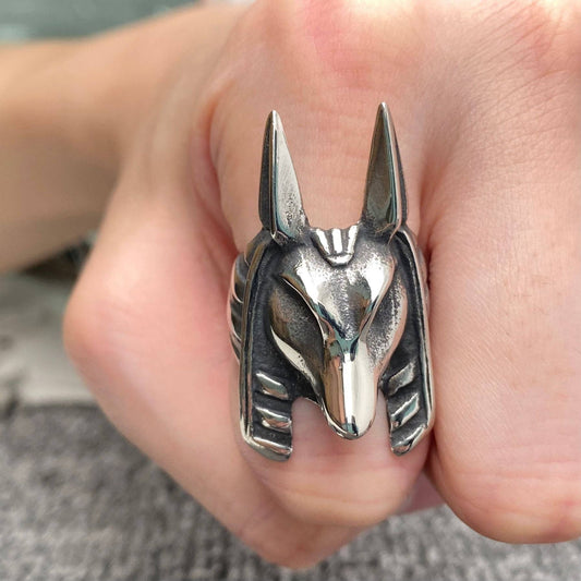 Anubis Mask Ring