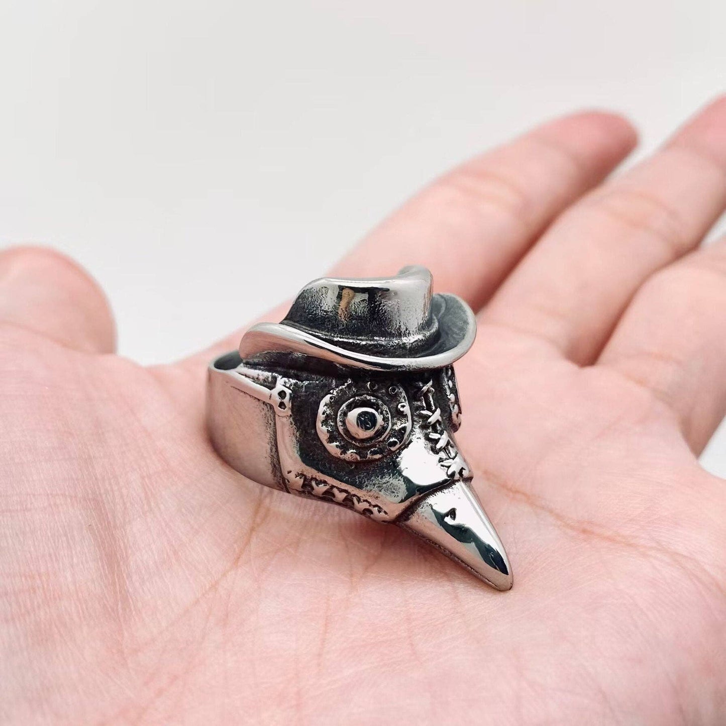 Plague Doctor Stainless Steel Ring