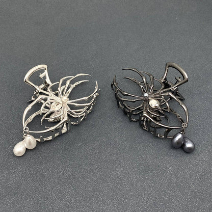 Spider Goth Hair Claw Clips