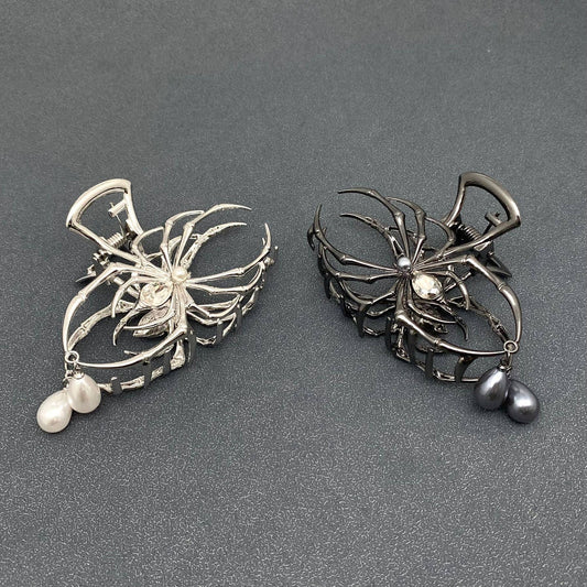 Spider Goth Hair Claw Clips