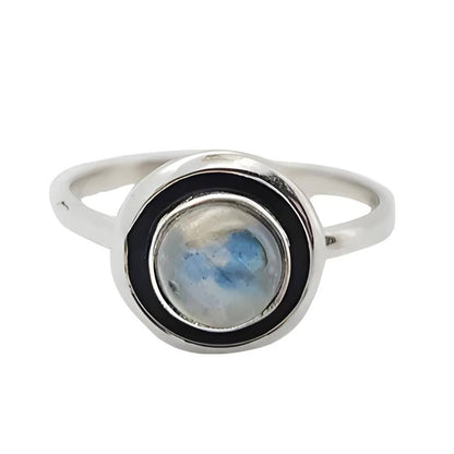 Labradorite Stone Sterling Silver Ring