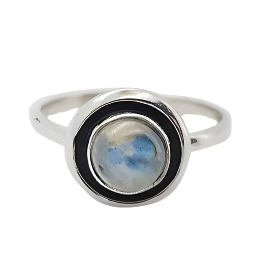 Labradorite Stone Sterling Silver Ring