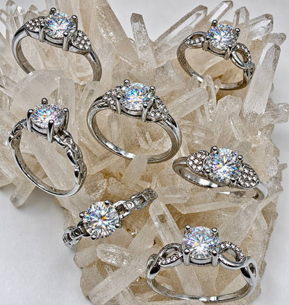 Herkimer Diamond (Lab Grown) - Hypoallergenic Stainless Steel