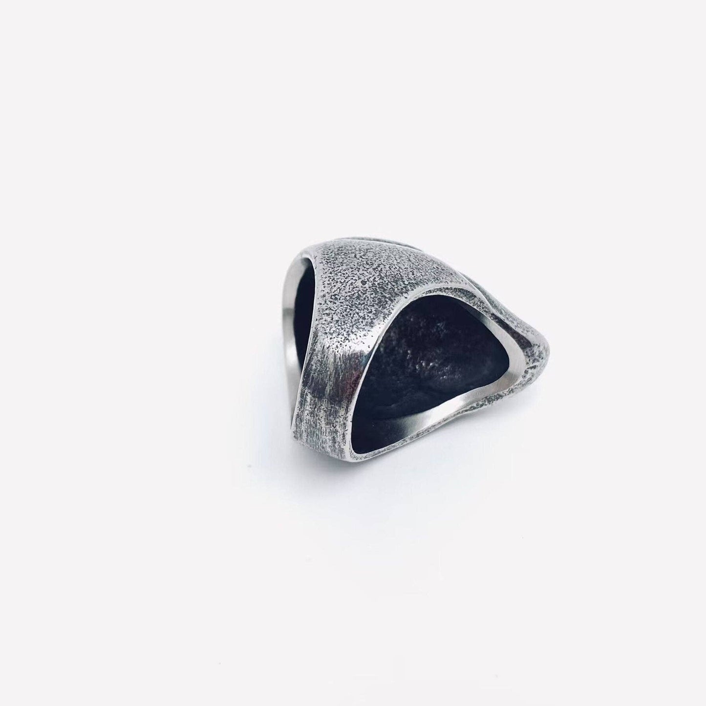 Double Face Gothic Stainless Steel Skull Ring