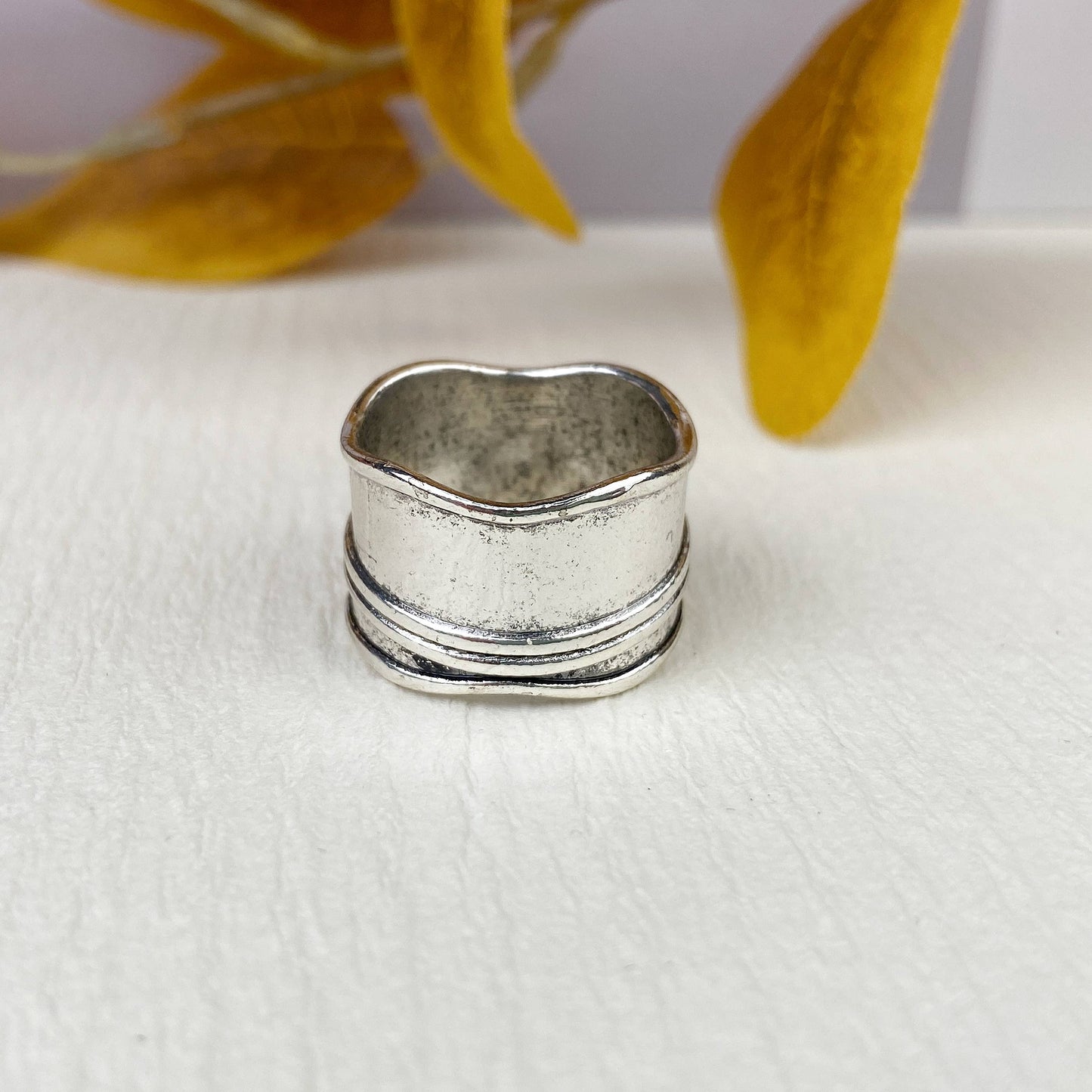 Wide Rosette Ring
