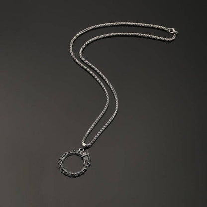 Viking Dragon Pendant Necklace