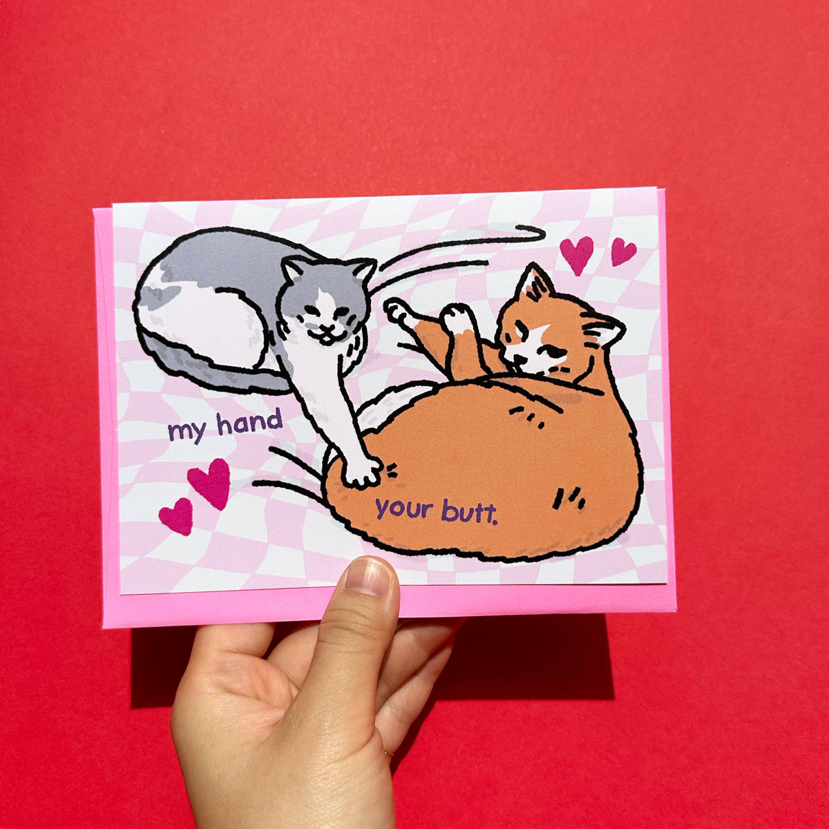 Greeting Card - My Hand Your Butt