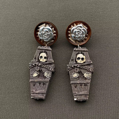 Skull & Coffin Earrings