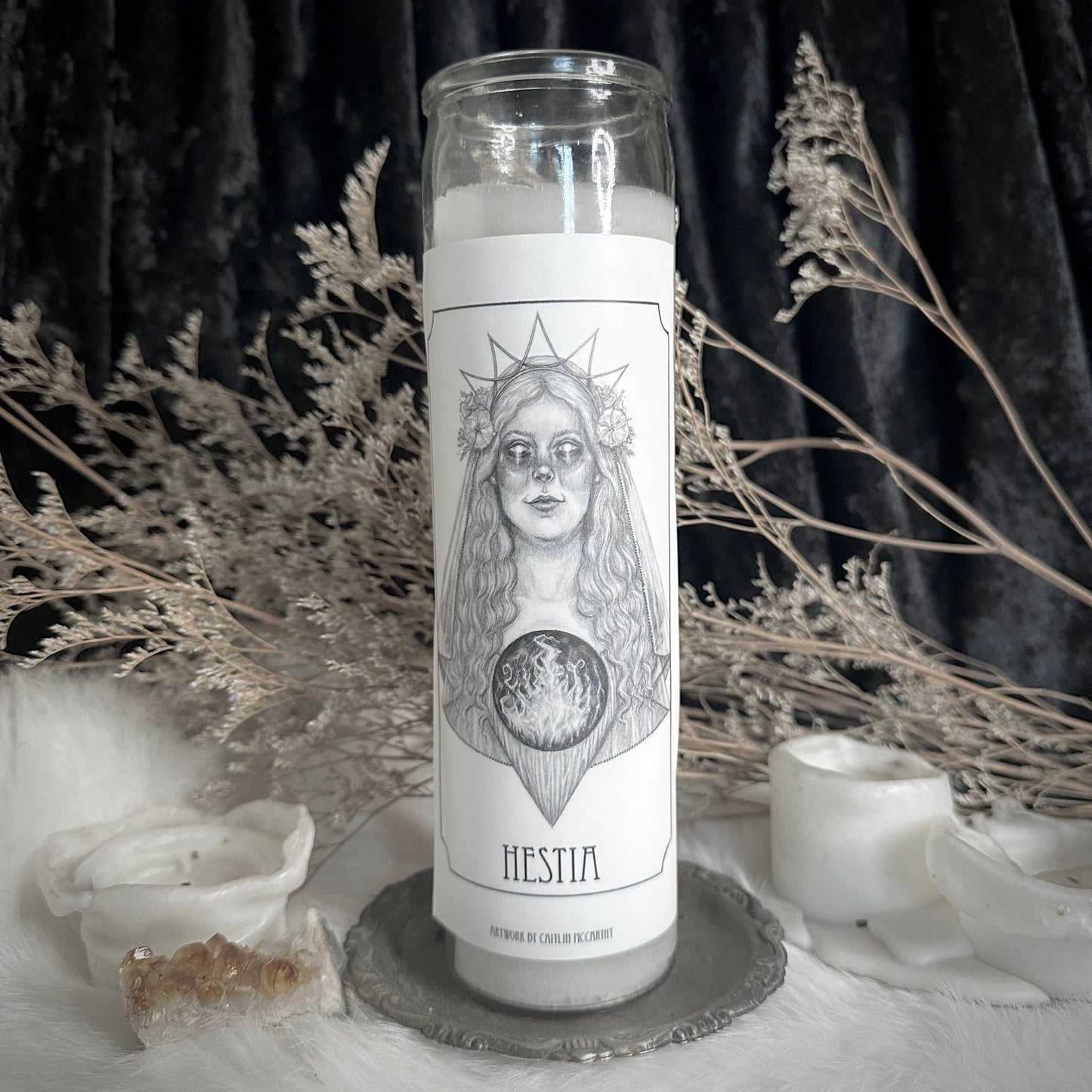 Hestia Pillar Altar Candle | Caitlin McCarthy