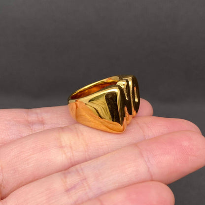 'NO' 18K Gold Plated or Stainless Steel Ring