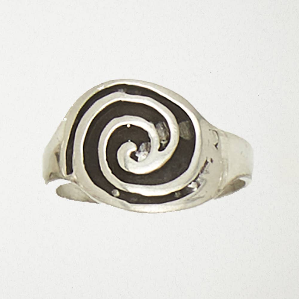 Pewter Spiral Ring