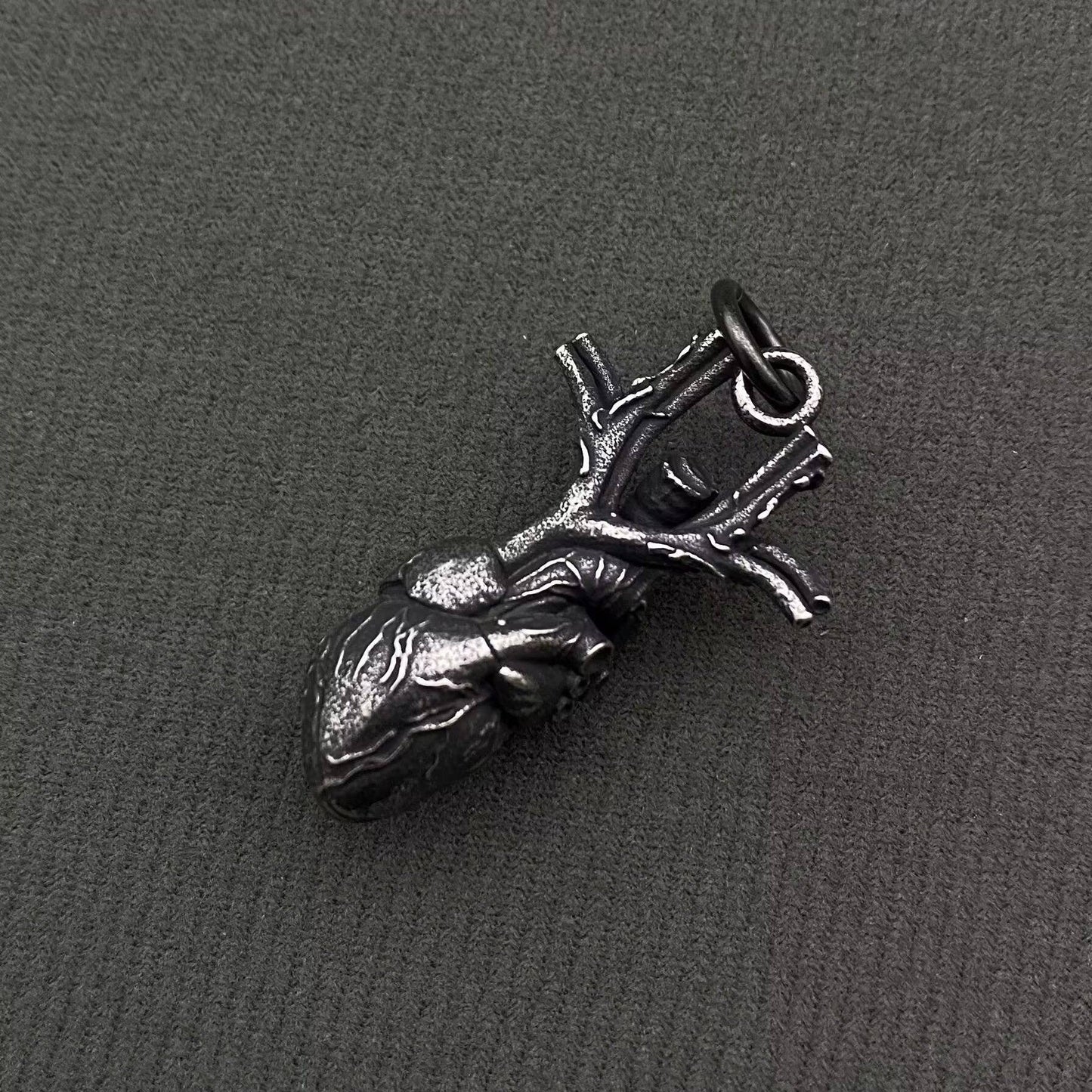 Stainless Steel Heart Pendant on Chain