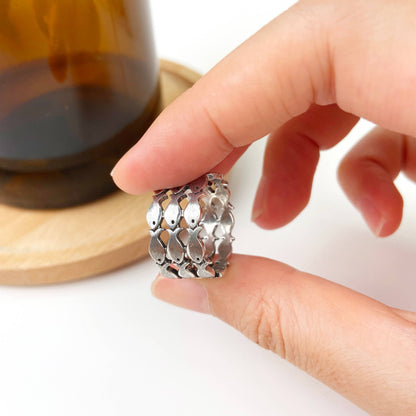 Silver Adjustable Fish Ring