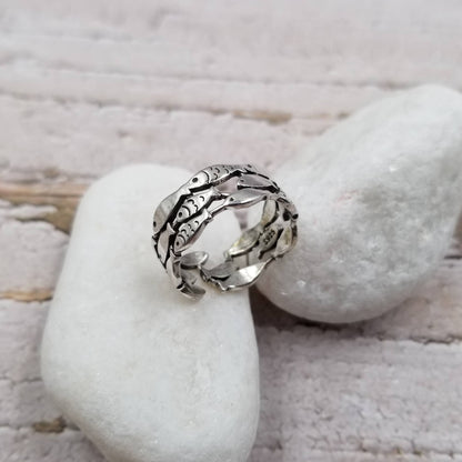 Adjustable Little Fish Ring
