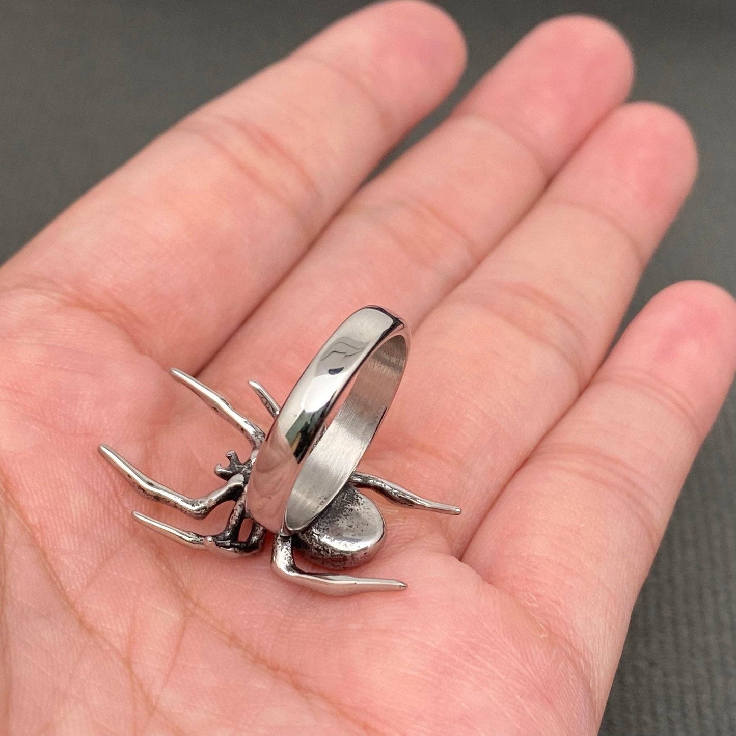 Stainless Steel Spider Ring