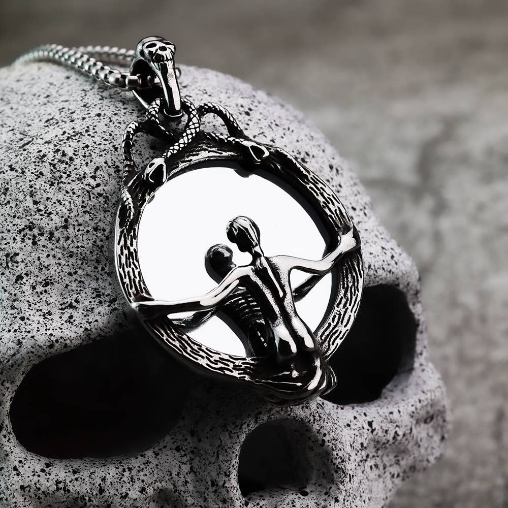 Scrying Glass Mirror Necklace