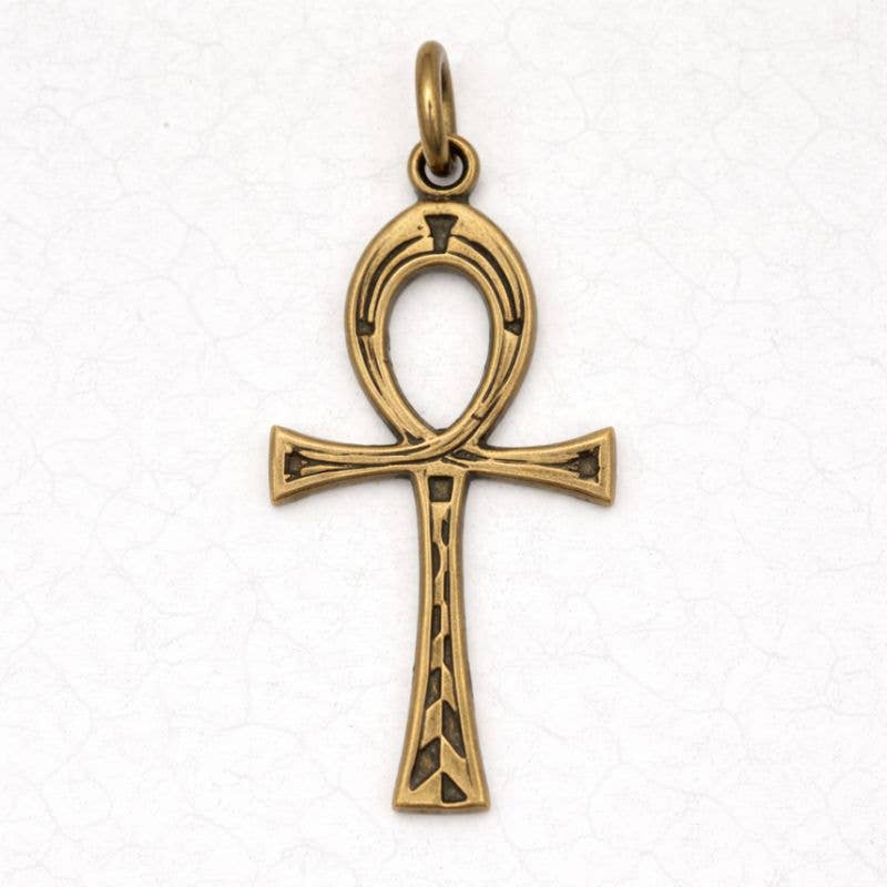 Egyptian Ankh ☆ Bronze Pendant Necklace with Chain