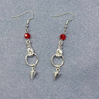 Gothic Hand Dangle Earrings