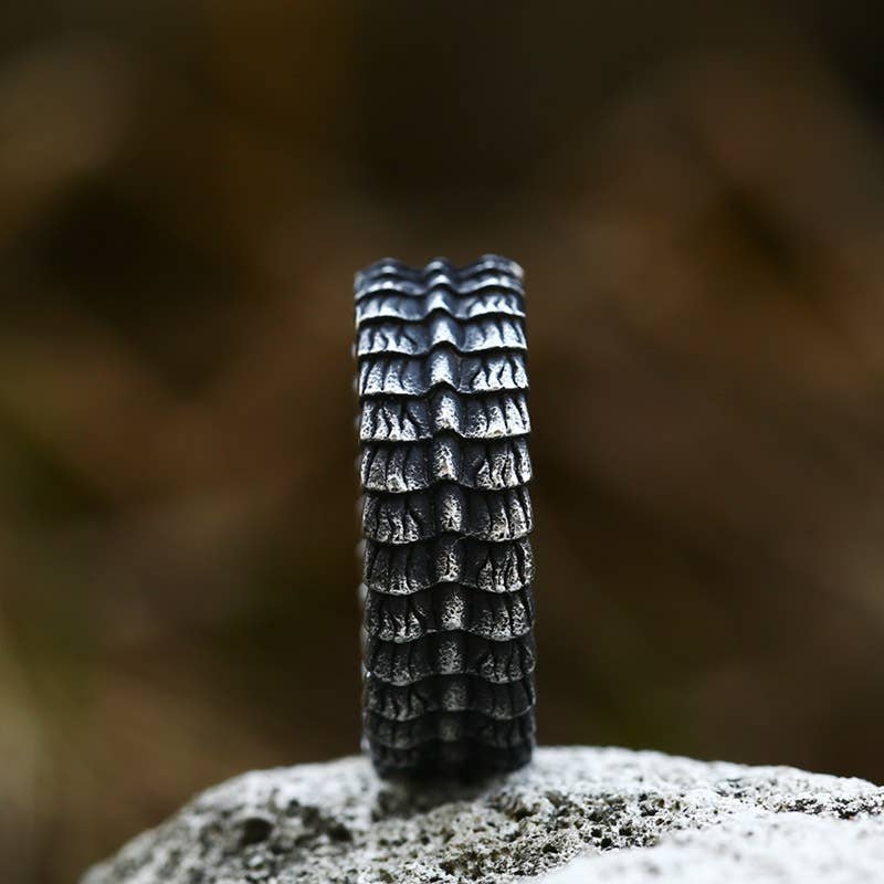 Stainless Steel Dragon Scale Ring