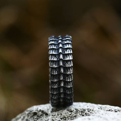 Stainless Steel Dragon Scale Ring