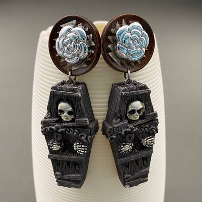 Skull & Coffin Earrings