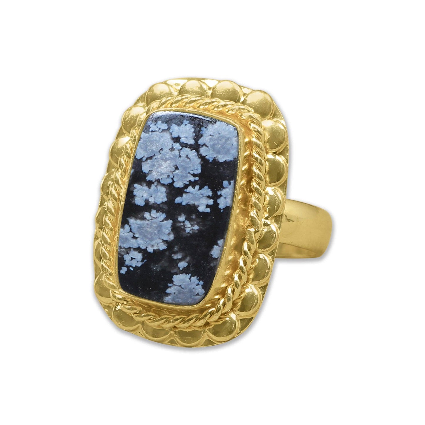 Semi-Precious Gemstone Rings ☆ Gold Overlay, Assorted Designs & Stones