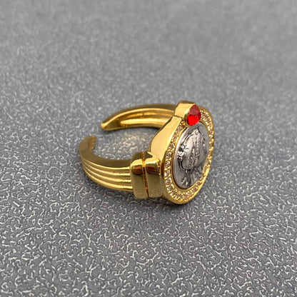 Greek Apollo 18K Gold-plated Ring ☆ Swarovski Crystal