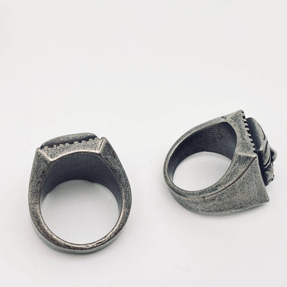 Comedy/Tragedy Ring 🎭 Stainless Steel Smiling Face and Crying Face Ring