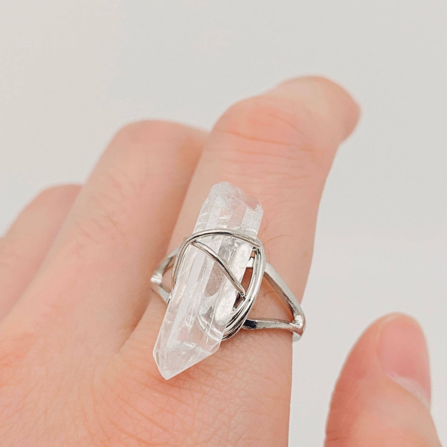 Clear Crystal Ring Adjustable