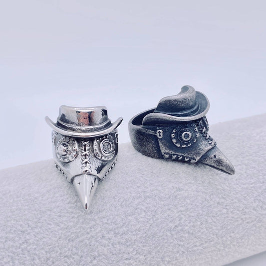 Plague Doctor Stainless Steel Ring