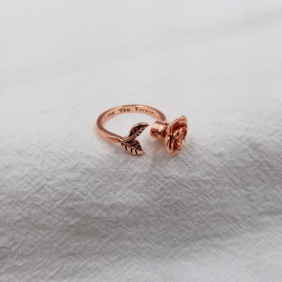 Rose Anxiety Fidget Spinner Ring