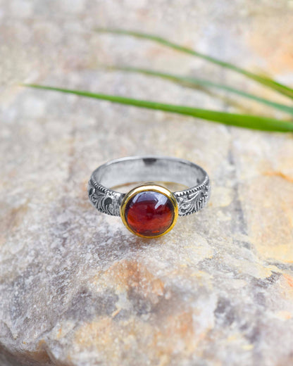 925 Sterling Silver Tiger Eye Gemstone Solitaire Ring