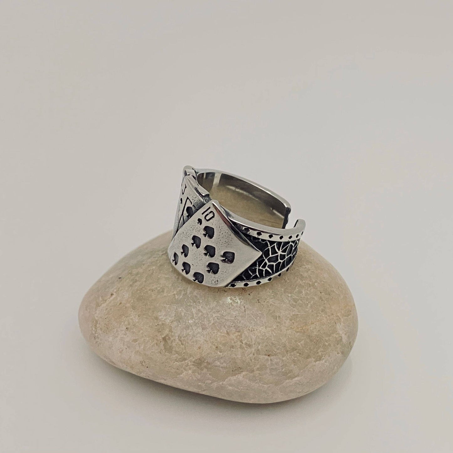 Flush Poker Stainless steel Ring