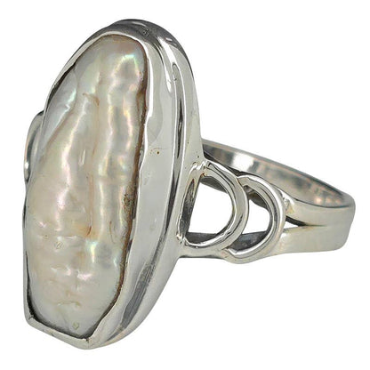 Baroque Pearl Sterling Silver Ring