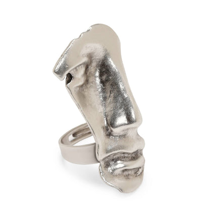Handmade Pewter Face Profile Ring