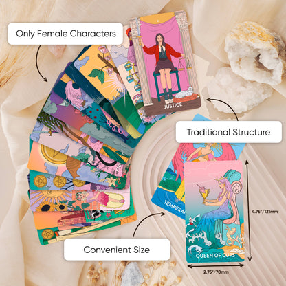 Neo Feminine Tarot Cards ☆Standard Edition (No Keywords)