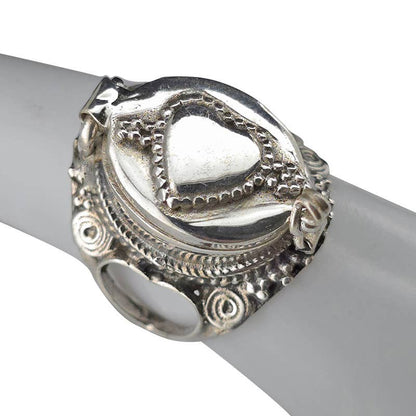 Heart Sterling Silver Poison Ring