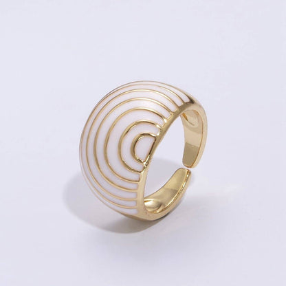 🌈 PRIDE Enamel Rainbow Dome Ring