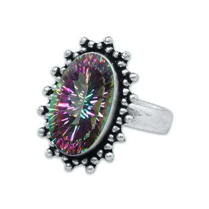 Rainbow Mystic Topaz ☆ Handmade Rings