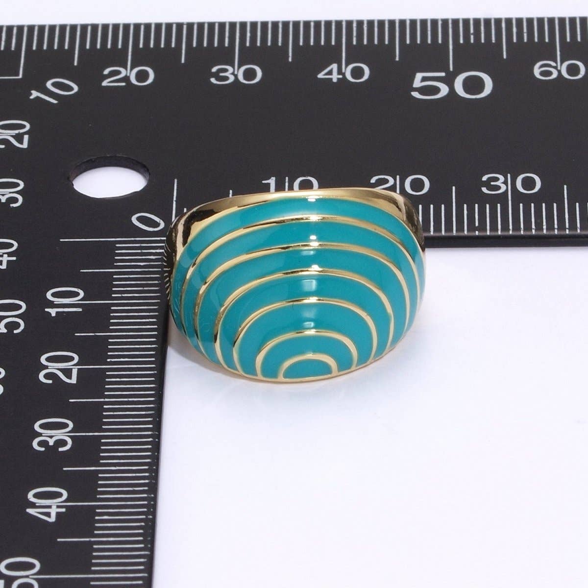 🌈 PRIDE Enamel Rainbow Dome Ring